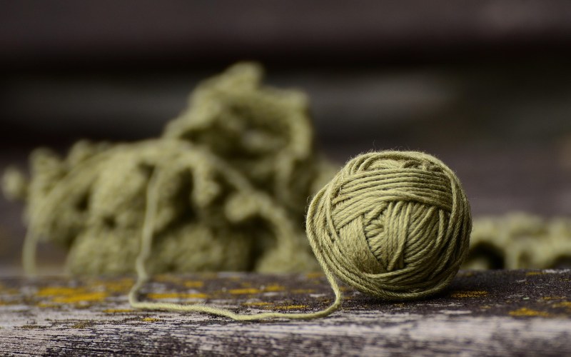 Yarn used for crochet scrunchies